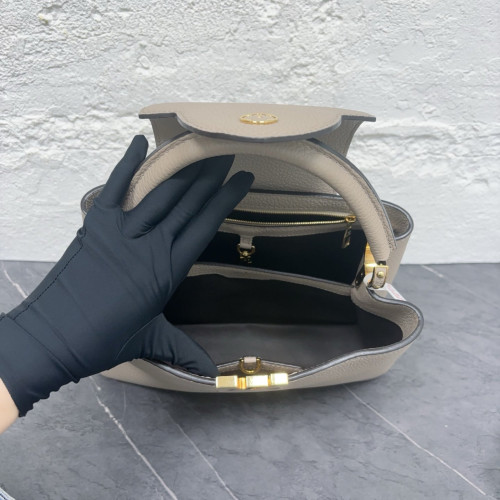 Louis Vuitton Capucines PM Calfskin Grey