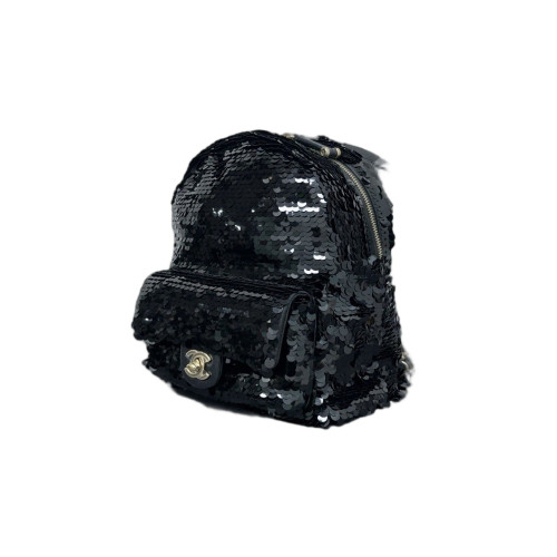 Chanel Coco Cocoon Backpack Sequin Black