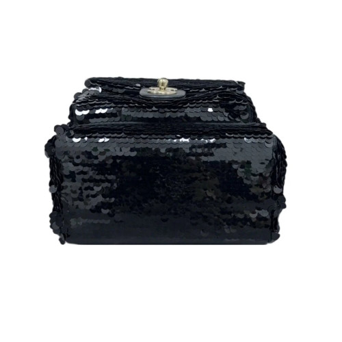 Chanel Coco Cocoon Backpack Sequin Black