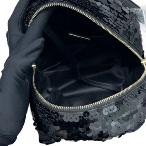 Chanel Coco Cocoon Backpack Sequin Black
