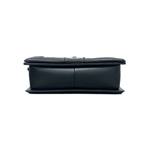 Chanel Quilted Medium Boy Flap Shiny Caviar Calfskin Black