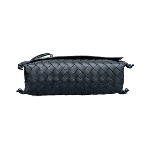 Bottega Veneta Shoulder Bag Calfskin Intrecciato Black
