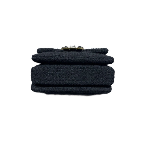 Chanel Mini Square Flap Tweed Black