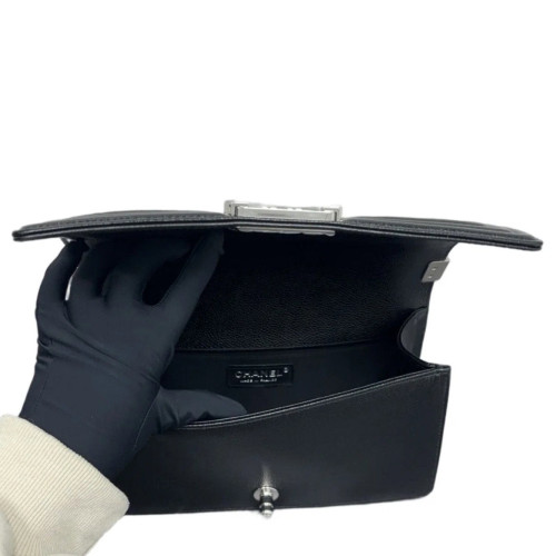 Chanel Quilted Medium Boy Flap Caviar Black