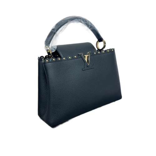 Louis Vuitton Capucines PM Calfskin Black