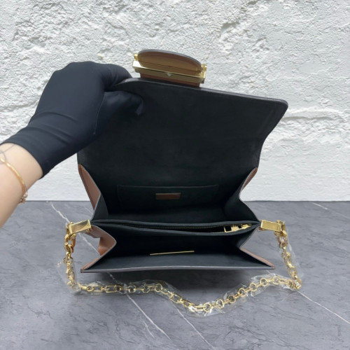 Louis Vuitton Dauphine MM Reverse Monogram Brown Tan Louis Vuitton Dauphine MM Reverse Monogram Brown Tan