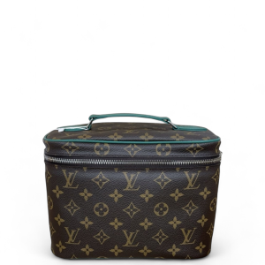 Louis Vuitton Top Handle Vanity Case Monogram Green Brown