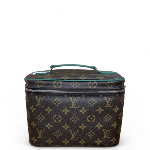 Louis Vuitton Top Handle Vanity Case Monogram Green Brown