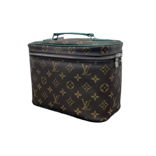 Louis Vuitton Top Handle Vanity Case Monogram Green Brown