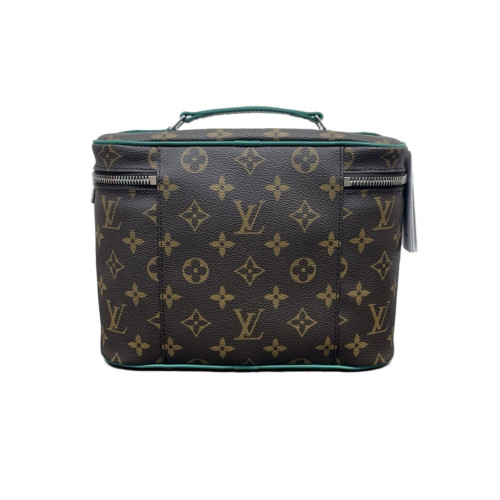 Louis Vuitton Top Handle Vanity Case Monogram Green Brown