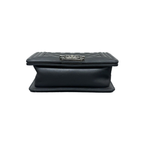Chanel Quilted Mini Boy Flap Lambskin Black