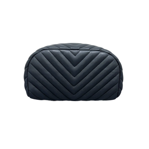 Chanel Chevron Quilted Medium Salzburg Backpack Calfskin Black