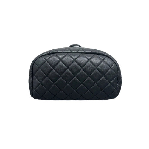 Chanel Quilted Medium Salzburg Backpack Lambskin Black