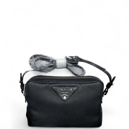 Prada Camera Case Grained Calfskin Black Prada Camera Case Grained Calfskin Black