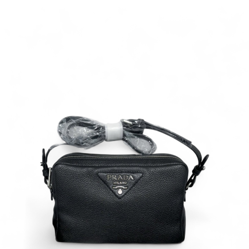 Prada Camera Case Grained Calfskin Black Prada Camera Case Grained Calfskin Black