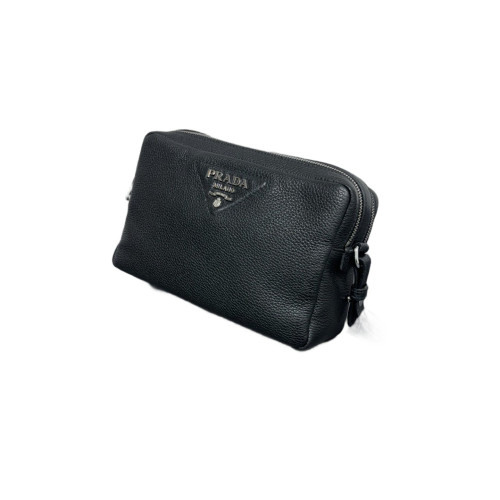 Prada Camera Case Grained Calfskin Black Prada Camera Case Grained Calfskin Black