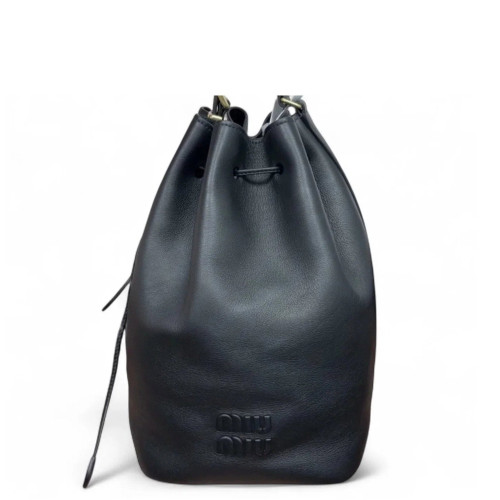 Miu Miu Bucket Calfskin Black
