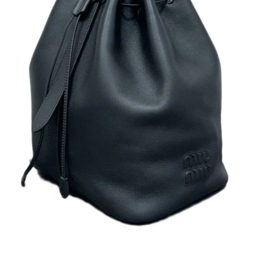 Miu Miu Bucket Calfskin Black