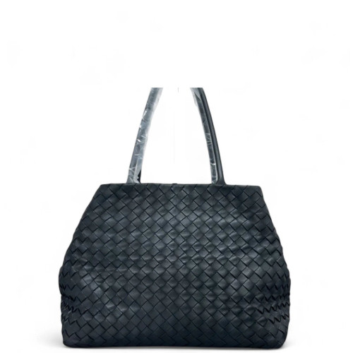 Bottega Veneta Tote Bag Calfskin Intrecciato Black