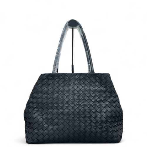 Bottega Veneta Tote Bag Calfskin Intrecciato Black