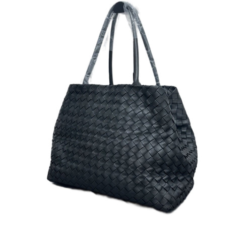 Bottega Veneta Tote Bag Calfskin Intrecciato Black