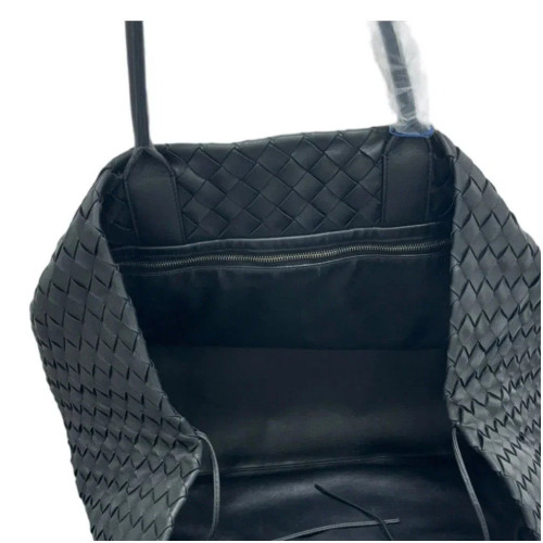 Bottega Veneta Tote Bag Calfskin Intrecciato Black