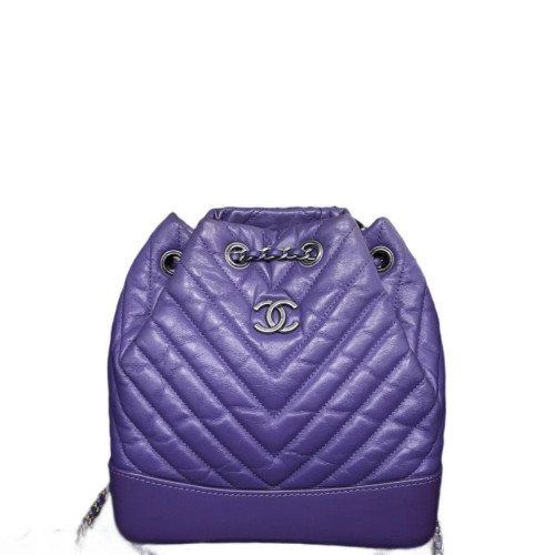 Chanel Quilted Small Gabrielle Backpack Calfskin Purple Chanel Quilted Small Gabrielle Backpack Calfskin Purple