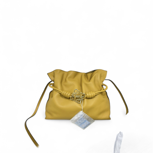 Loewe Medium Flamenco Knot Clutch Calfskin Yellow