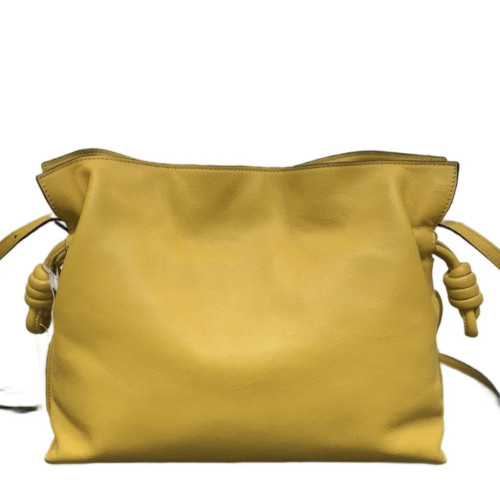 Loewe Medium Flamenco Knot Clutch Calfskin Yellow