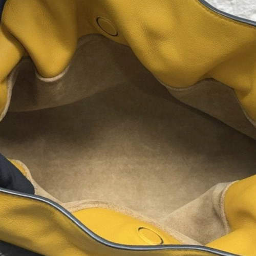 Loewe Medium Flamenco Knot Clutch Calfskin Yellow