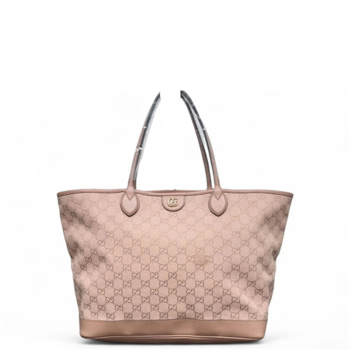 Gucci Ophidia Shopping Tote GG Supreme Monogram Pink Gucci Ophidia Shopping Tote GG Supreme Monogram Pink