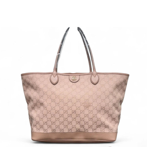 Gucci Ophidia Shopping Tote GG Supreme Monogram Pink Gucci Ophidia Shopping Tote GG Supreme Monogram Pink