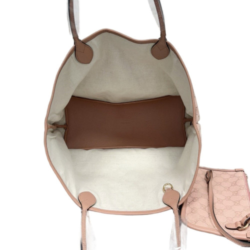 Gucci Ophidia Shopping Tote GG Supreme Monogram Pink Gucci Ophidia Shopping Tote GG Supreme Monogram Pink