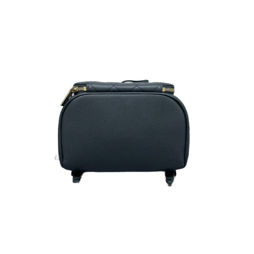 Chanel Quilted Small Business Affinity Backpack Grained Calfskin Black