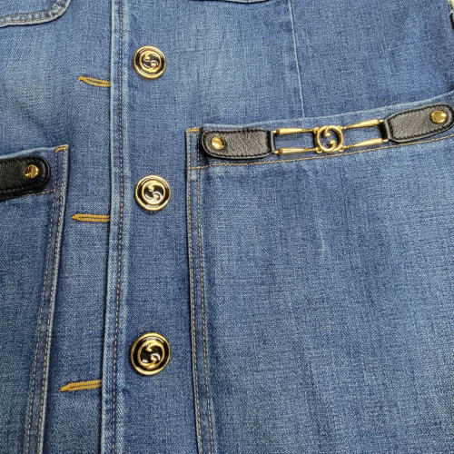 Gucci Horsebit Vest Denim Blue