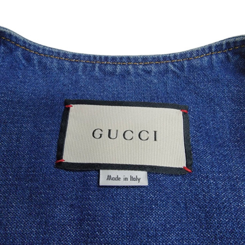 Gucci Horsebit Vest Denim Blue