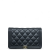 Chanel Quilted Boy Wallet On Chain WOC Grained Calfskin Black