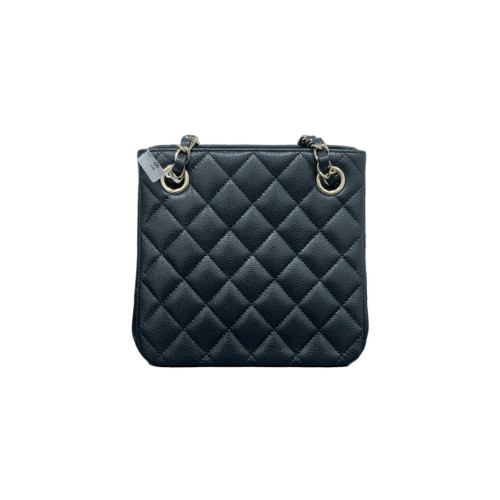 Chanel Tote Bag Grained Calfskin Black Chanel Tote Bag Grained Calfskin Black