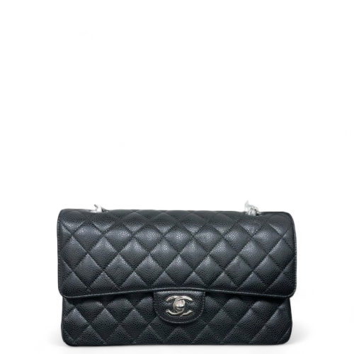 Chanel Quilted Medium Double Flap Caviar Black Chanel Quilted Medium Double Flap Caviar Black