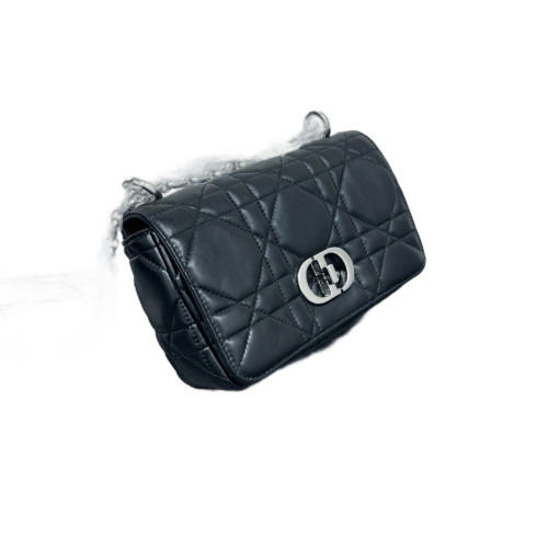 Dior Small Caro Bag Calfskin Black Dior Small Caro Bag Calfskin Black