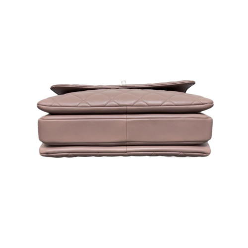 Chanel Quilted Medium Trendy CC Handle Flap Calfskin Nude Pink