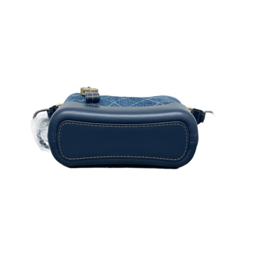 Chanel Quilted New Medium Gabrielle Hobo Denim Blue