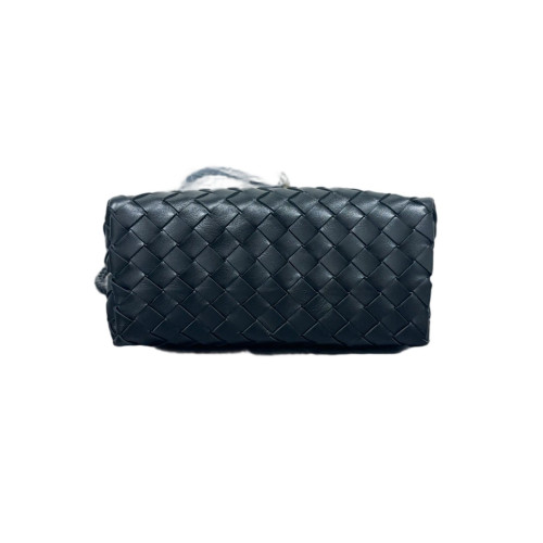 Bottega Veneta Small Andiamo Top Handle Bag Calfskin Intrecciato Black