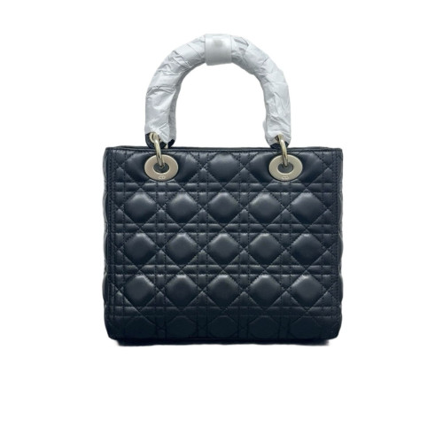 Dior Medium Lady Dior Calfskin Black