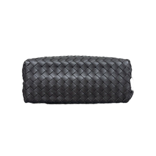 Bottega Veneta East-West Andiamo Top Handle Bag Lambskin Intrecciato Nappa Dark Chocolate Brown