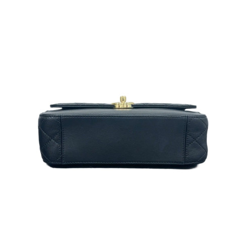 Chanel Quilted Flap Bag Calfskin Black