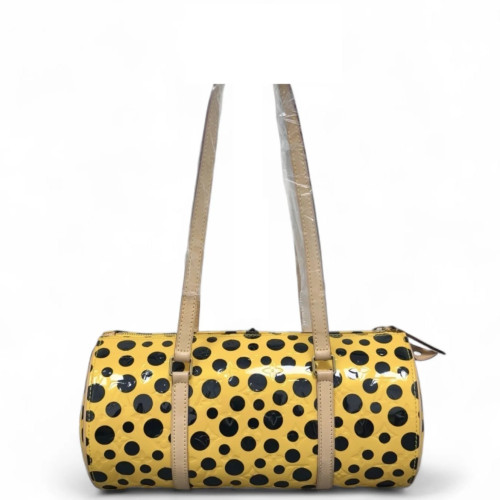 Louis Vuitton X Yayoi Kusama Papillon 30 Vernis Yellow Black Louis Vuitton X Yayoi Kusama Papillon 30 Vernis Yellow Black