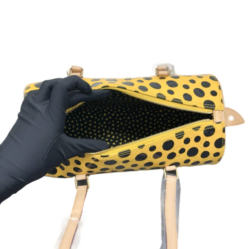 Louis Vuitton X Yayoi Kusama Papillon 30 Vernis Yellow Black Louis Vuitton X Yayoi Kusama Papillon 30 Vernis Yellow Black
