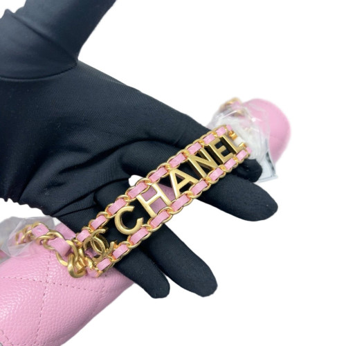 Chanel Quilted Metal Top Handle Flap With Chain Caviar Pink