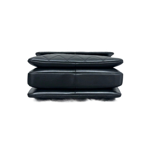Chanel Quilted Small Trendy CC Handle Flap Lambskin Black